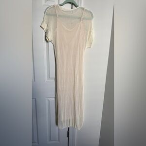 Elegant Cream Knit Dress